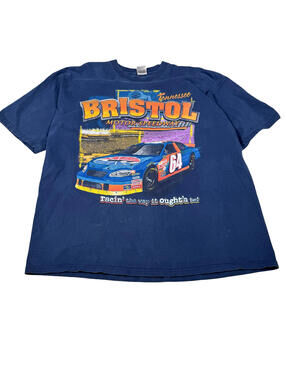 NASCAR Bristol Motor Speedway Navy T-Shirt Size XXL